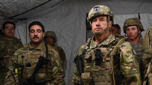 USAF Reserve 944th Fighter Wing Security Forces personnel assemble a Quick Reaction Force at Exercise Desert Hammer
