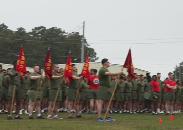 Marine Corps Combat Service Support Schools celebrates 249th birthday of the Marine Corps with motivational run