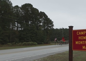 Marine Corps Combat Service Support Schools celebrates 249th birthday of the Marine Corps with motivational run