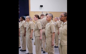 6th Week (Khaki) Inspection at Officer Training Command Newport - Class 05‐25