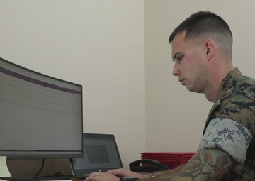 B-Roll of various administrative activities for processing absentees and deserters