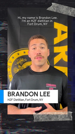 #LetsTalkSupplements with Brandon Lee, an H2F dietitian at Fort Drum | Operation Supplement Safety