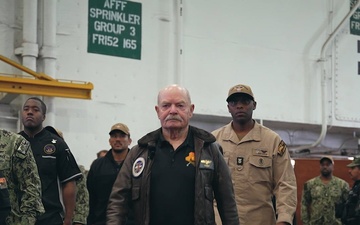 A Prisoner of War shared his story to Story aboard USS Carl Vinson (CVN 70)