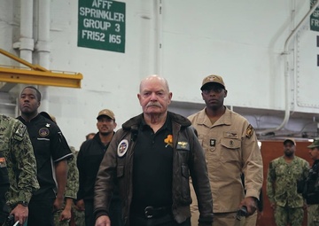 A Prisoner of War shared his story to Story aboard USS Carl Vinson (CVN 70)