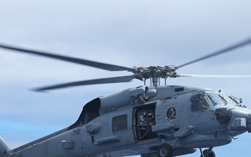 MH-60R Sea Hawks On the Flight Deck