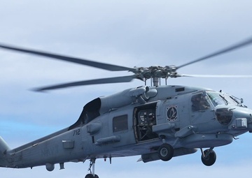 MH-60R Seahawks On the Flight Deck