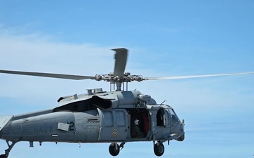 MH-60S Sea Hawks On the Flight Deck