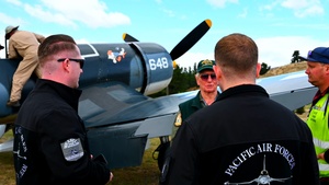 PACAF F-16 Demo Team participates in Warbirds over Wanaka 2024