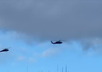 “Fighting Eagles” march for fitness, unit's history.