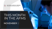 This Month in the AFMS: Air Force SG and CMEF visit C-STARS at University of Nebraska, 180,000 pounds of supplies arrive at Soto Cano AFB, and 60th AE Squadron accomplishes first aeromedical evacuation