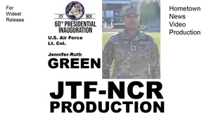 U.S. Air Force Lt. Col. Jennifer-Ruth Green - Hometown News (JTF-NCR Reel)