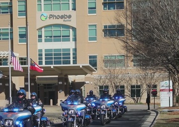 President Jimmy Carter motorcade procession