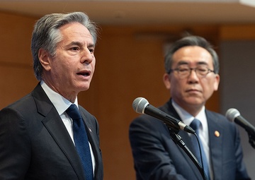 Secretary Blinken holds a joint press availability with Republic of Korea Foreign Minister Cho Tae-yul in Seoul — opening remarks
