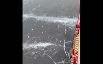 U.S. Coast Guard Cutter Mackinaw (WLBB 30) commences Ice Breaking operations