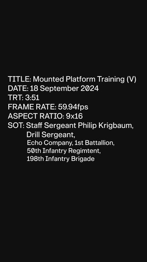 Echo Co, 1-50 IN BN Mounted Platform Training