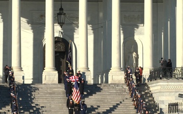 Jimmy Carter departs the U.S. Capitol