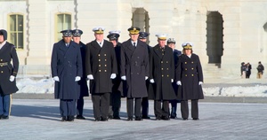 Jimmy Carter departs U.S. Capitol
