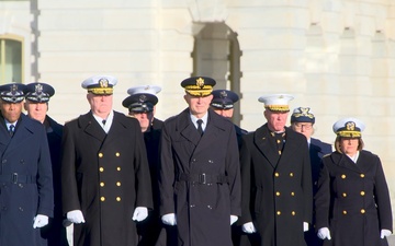 Jimmy Carter departs U.S. Capitol