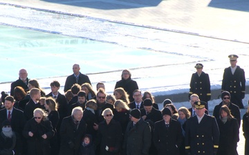 Jimmy Carter departs the U.S. Capitol