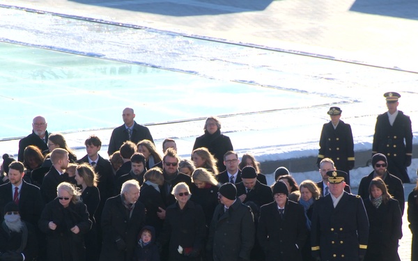 Jimmy Carter departs the U.S. Capitol