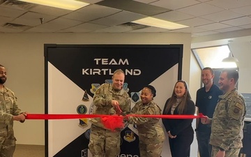 B-Roll Kirtland AFB Lumena MindGym ribbon-cutting ceremony