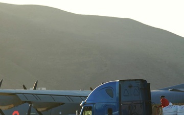 CAL GUARD C-130's activated to support wildland fire suppression operations in Southern California