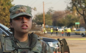 California Army National Guard's Pvt. Lesly Benitez helps her community during LA Fires