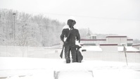 Clearing Snow at Charlie West