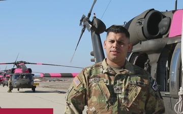 California Army National Guard Staff Sgt. Carlos Araujo Prepares To Take Flight To Fight LA WIldfires