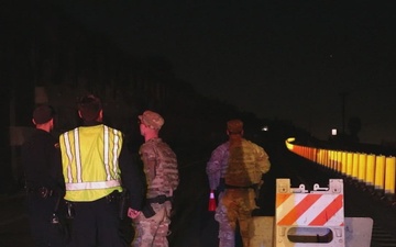 Military Police Continue Ensure Safety During LA Wildfires