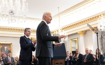 Secretary Blinken delivers opening remarks for President Biden’s foreign policy address on the work of his Administration to strengthen America and lead the world