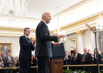 Secretary Blinken delivers opening remarks for President Biden’s foreign policy address on the work of his Administration to strengthen America and lead the world