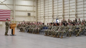 USAF Reserve 944th Fighter Wing Reserve Citizen Airmen listen to a Ready Start Brief for Exercise Desert Hammer 25-1