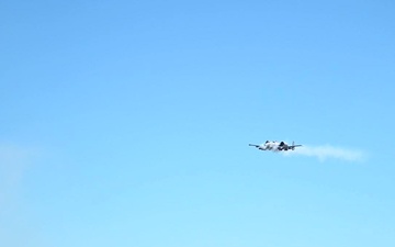 USAF Reserve 944th Fighter Wing Reserve Citizen Airmen receive a brief and watch a live A-10 Thunderbolt II demonstration