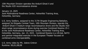 10th Mountain Division operates the Anduril Ghost X and the Skydio X2D reconnaissance drones