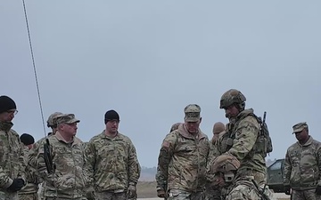 Lt. Gen Joseph Ryan visits 10th Mountain Division Soldiers for demonstrations during exercise Combined Resolve 25-1