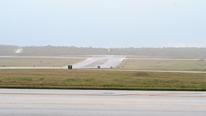 A Bomber Task Force deployment of U.S. Air Force B-1B Lancers from Ellsworth Air Force Base arrive at Andersen Air Force Base