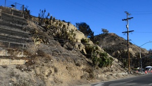 B-Roll of California Army National Guard providing security at L.A. wildfires