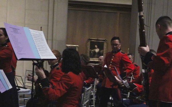 "The President's Own" U.S. Marine Band performs at the Vice President-elect's dinner-B-roll