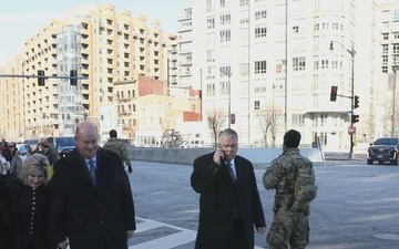 Service Members Manage Traffic Control Points During the 60th Presidential Inauguration