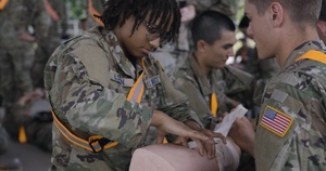 USSF ROTC cadets learn TCCC B-roll