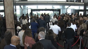 Secretary of State Marco A. Rubio delivers remarks to employees upon arrival at the Department of State