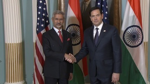 Secretary of State, Marco Rubio meets with Indian External Affairs Minister Dr. Subrahmanyam Jaishankar at the Department of Stat