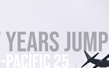 New Years Jump Into Pacific 25: one with the sky