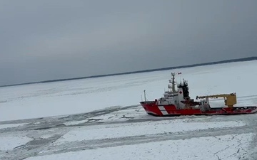 U.S. Coast Guard amplifies ice breaking assistance to free the Manitoulin