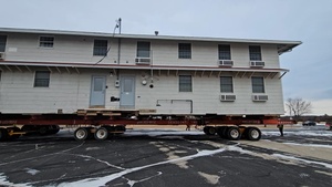 Contractors move first of five World War II-era barracks in 2025, Part 2