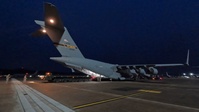 C130 wing replacement delivery at Ramstein