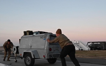 Combat Readiness Inspection: Palletizing and snow removal