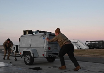 Combat Readiness Inspection: Palletizing and snow removal