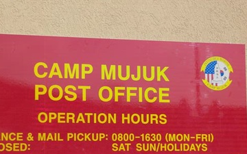 Newly established post office in Camp Mujuk receives mail